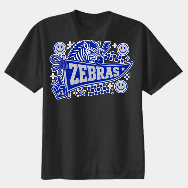 Zebras Pennant 20-802 - Youth Heavy Cotton 100% Cotton T Shirt Thumbnail