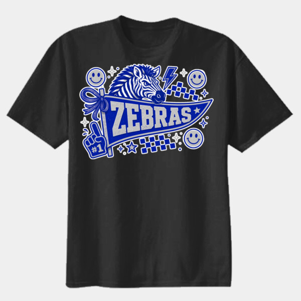 Zebras Pennant 20-802 - Youth Heavy Cotton 100% Cotton T Shirt Thumbnail