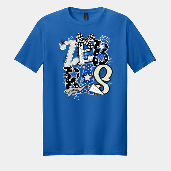 Zebras Preppy 20-803 - Adult Softstyle ® T Shirt Thumbnail