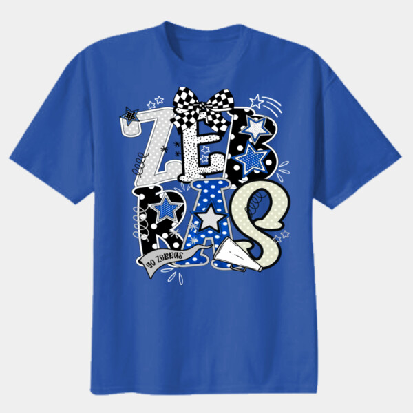 Zebras Preppy 20-803 - Youth Heavy Cotton 100% Cotton T Shirt Thumbnail
