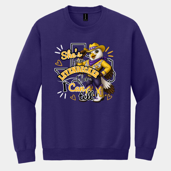 She's From Leyendecker 03-102 - Heavy Blend Crewneck Sweatshirt Thumbnail