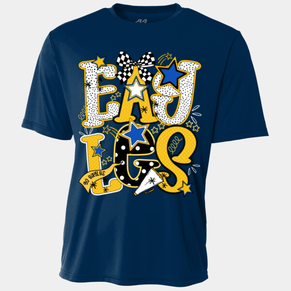 Eagles Preppy Blue/Yellow 20-200 - Youth Cooling Performance Short Sleeve Tee Thumbnail
