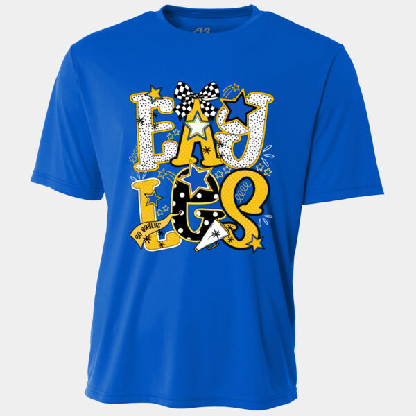 Eagles Preppy Blue/Yellow 20-200 - Adult Cooling Performance Short Sleeve Tee Thumbnail