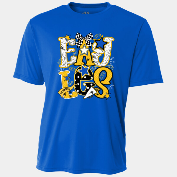 Eagles Preppy Blue/Yellow 20-200 - Adult Cooling Performance Short Sleeve Tee Thumbnail