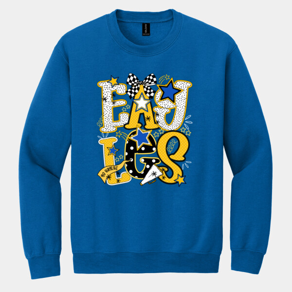Eagles Preppy Blue/Yellow 20-200 - Heavy Blend Crewneck Sweatshirt Thumbnail