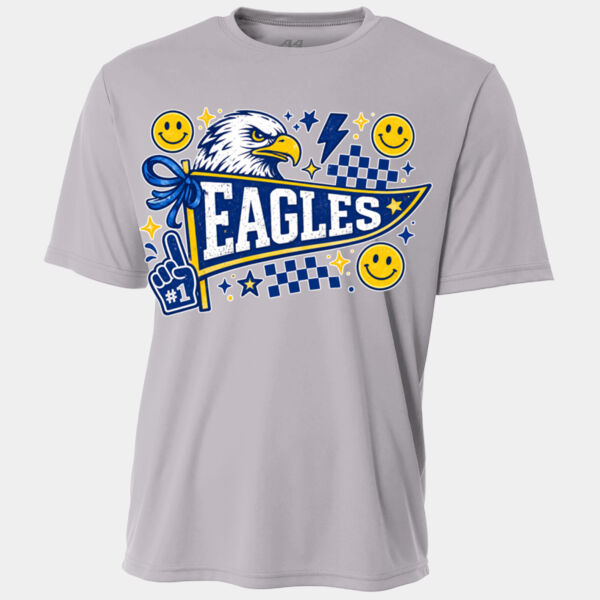 Eagles Blue and Yellow Pennant 20-206 - Youth Cooling Performance Short Sleeve Tee Thumbnail