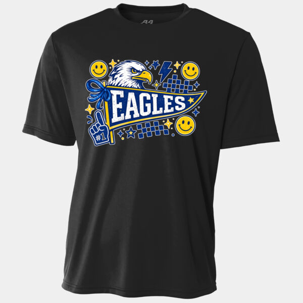 Eagles Blue and Yellow Pennant 20-206 - Adult Cooling Performance Short Sleeve Tee Thumbnail