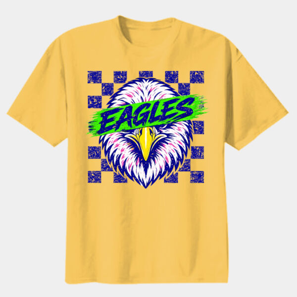 Eagles Checkered 20-208 - Youth Heavy Cotton 100% Cotton T Shirt Thumbnail