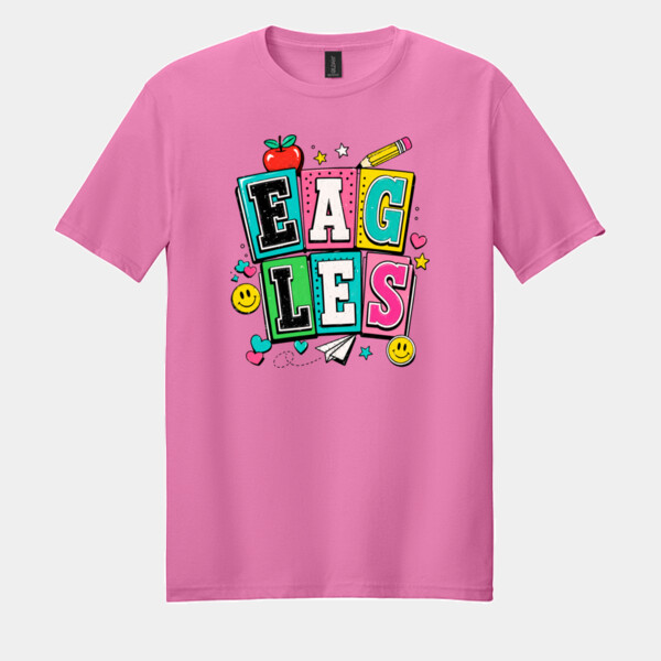 Eagles Retro 20-209 - Adult Softstyle ® T Shirt Thumbnail