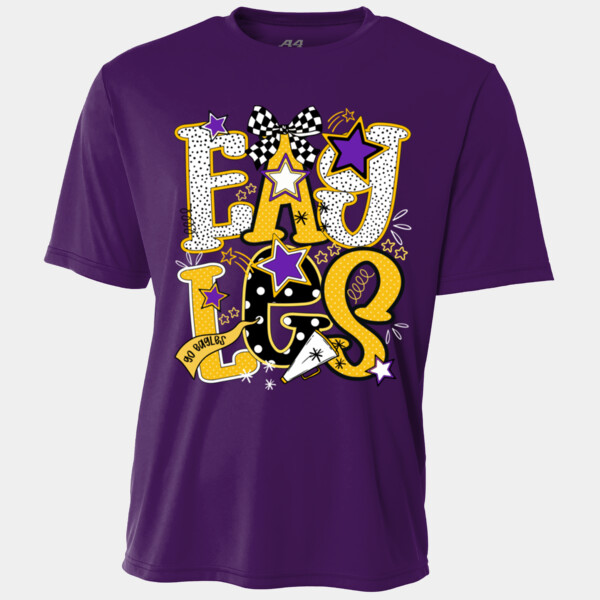 Eagles Preppy Purple/Yellow 20-211 - Youth Cooling Performance Short Sleeve Tee Thumbnail