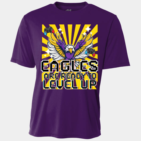 Level Up Eagles Purple/Yellow 20-214 - Youth Cooling Performance Short Sleeve Tee Thumbnail