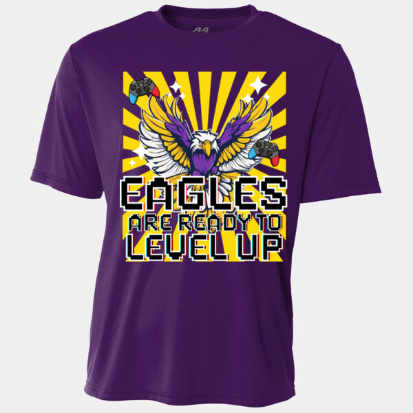 Level Up Eagles Purple/Yellow 20-214 - Youth Cooling Performance Short Sleeve Tee Thumbnail