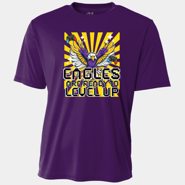 Level Up Eagles Purple/Yellow 20-214 - Adult Cooling Performance Short Sleeve Tee Thumbnail