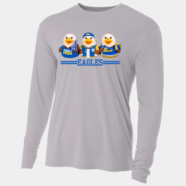 Eagles Plastic Ducks Blue 20-216 - Adult Cooling Performance Long Sleeve Tee Thumbnail