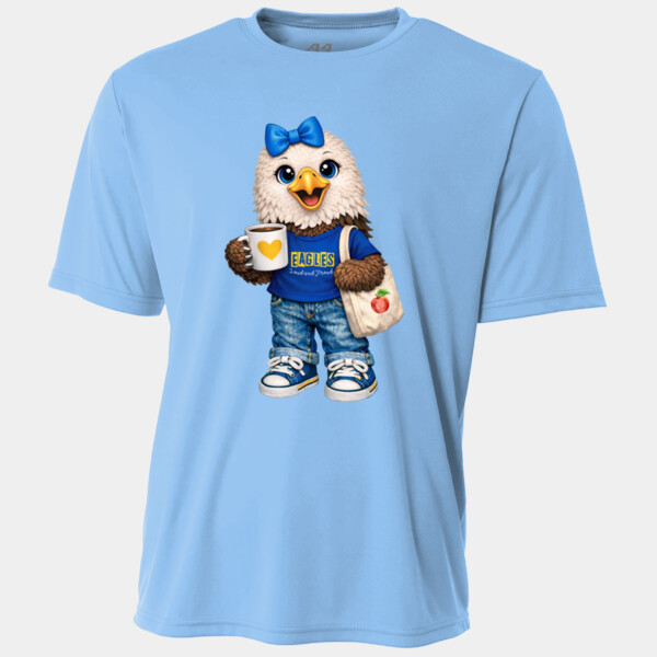 Eagle Mascot Blue 20-217 - Youth Heavy Cotton 100% Cotton T Shirt - Youth Cooling Performance Short Sleeve Tee Thumbnail