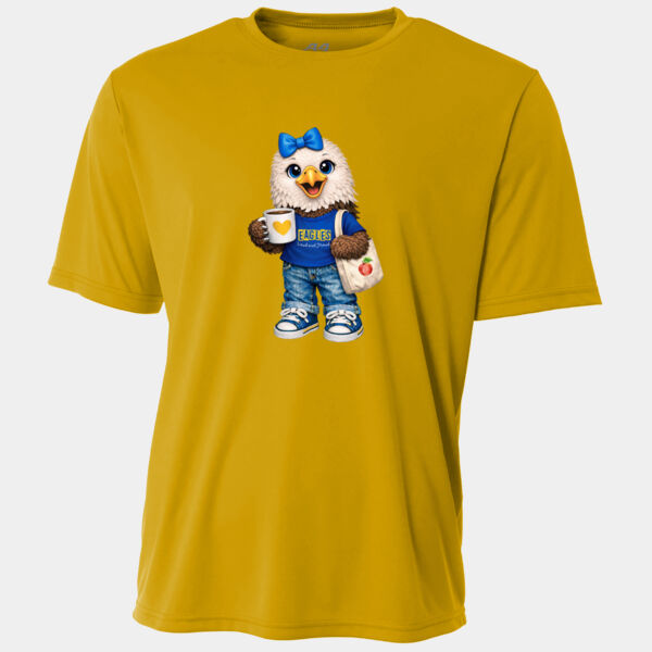 Eagle Mascot Blue 20-217 - Youth Heavy Cotton 100% Cotton T Shirt - Adult Cooling Performance Short Sleeve Tee Thumbnail