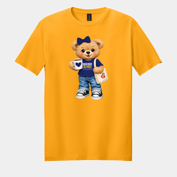 Bear Mascot Daiches Elem. 03-400 - Adult Softstyle ® T Shirt Thumbnail