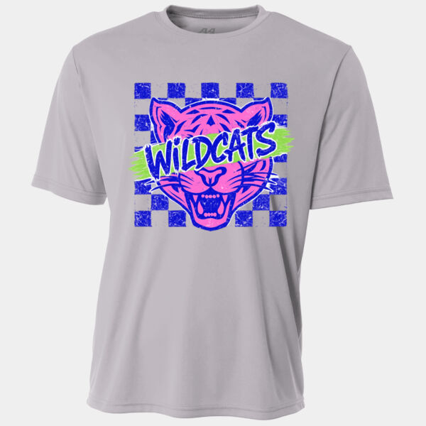 Wildcats Retro Checkered 20-612 - Adult Cooling Performance Short Sleeve Tee Thumbnail