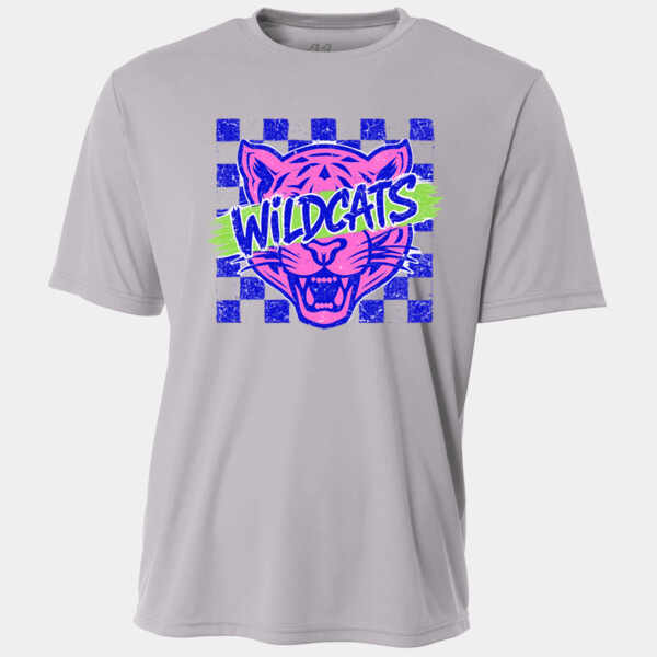 Wildcats Retro Checkered 20-612 - Adult Cooling Performance Short Sleeve Tee Thumbnail