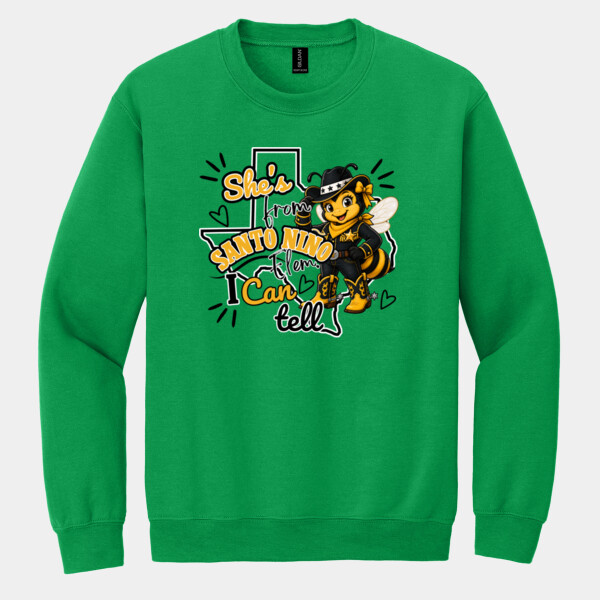 She's From Santo Niño - 03-803 - Heavy Blend Crewneck Sweatshirt Thumbnail