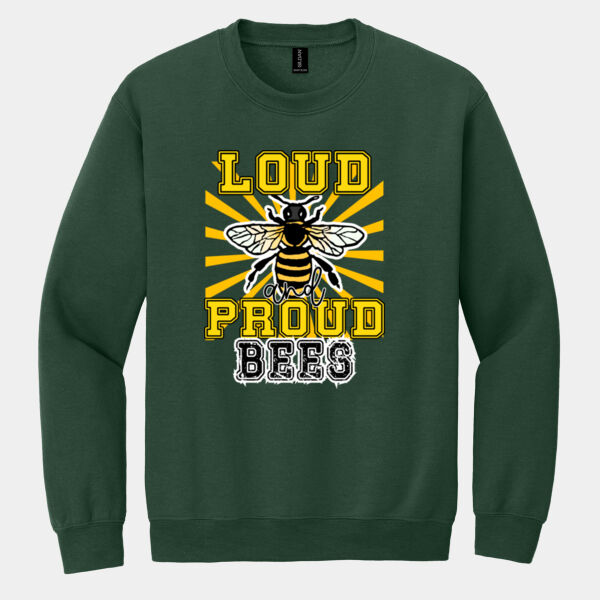 Loud & Proud Bees 02A-100 - Heavy Blend Crewneck Sweatshirt Thumbnail