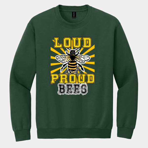 Loud & Proud Bees 02A-100 - Heavy Blend Crewneck Sweatshirt Thumbnail