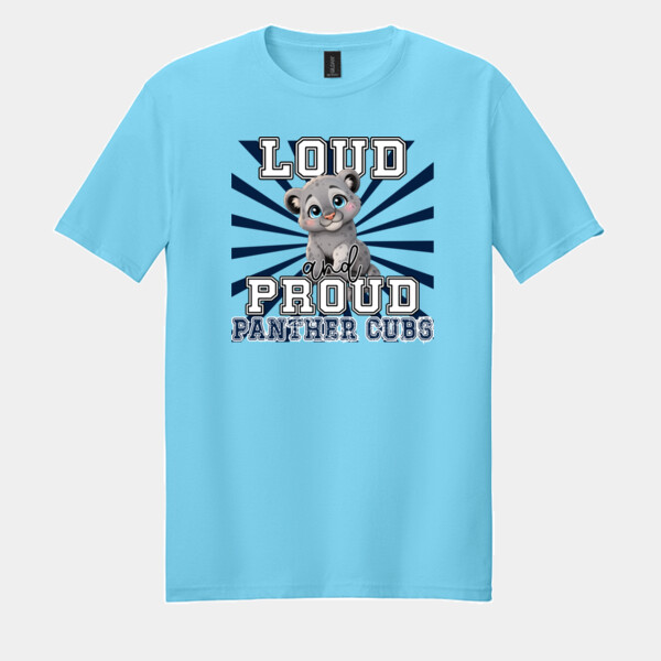 Loud & Proud Panther Cubs 06A-602 - Adult Softstyle ® T Shirt Thumbnail