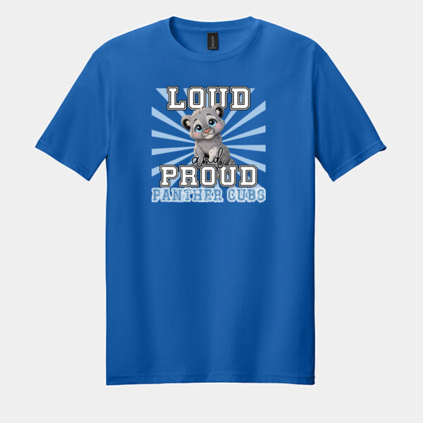 Loud & Proud Panther Cubs 06A-603 - Adult Softstyle ® T Shirt Thumbnail