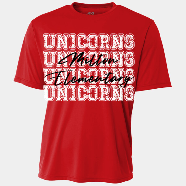 4X Unicorns Milton Elementary 03-901 - Youth Cooling Performance Short Sleeve Tee Thumbnail