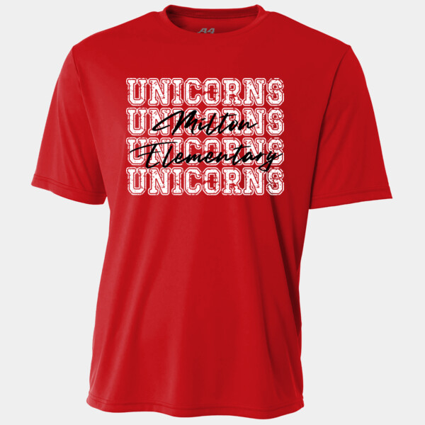 4X Unicorns Milton Elementary 03-901 - Adult Cooling Performance Short Sleeve Tee Thumbnail