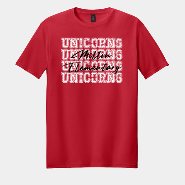 4X Unicorns Milton Elementary 03-901 - Adult Softstyle ® T Shirt Thumbnail