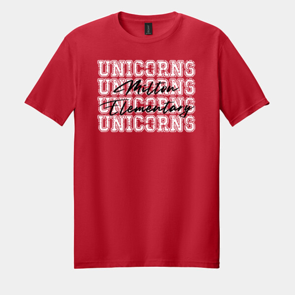 4X Unicorns Milton Elementary 03-901 - Adult Softstyle ® T Shirt Thumbnail