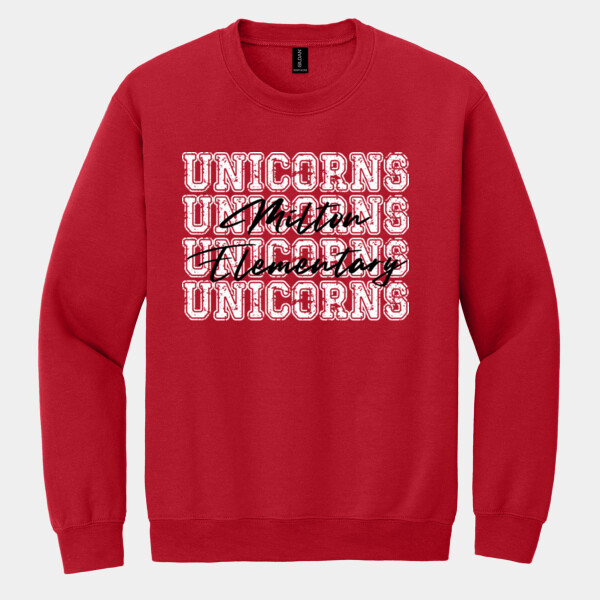 4X Unicorns Milton Elementary 03-901 - Heavy Blend Crewneck Sweatshirt Thumbnail