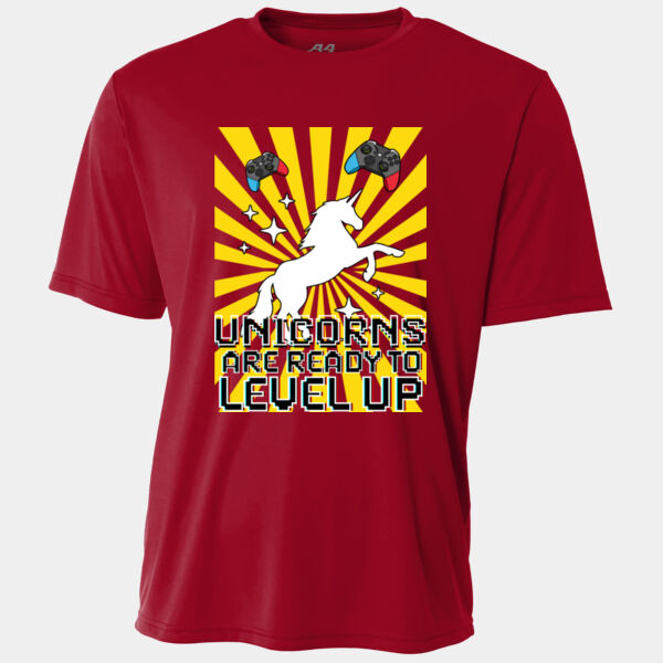Level Up Unicorns 02-502 - Adult Cooling Performance Short Sleeve Tee Thumbnail