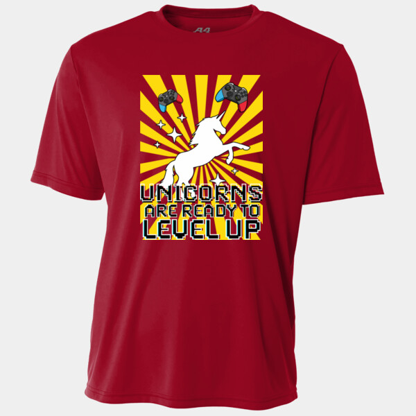 Level Up Unicorns 02-502 - Adult Cooling Performance Short Sleeve Tee Thumbnail