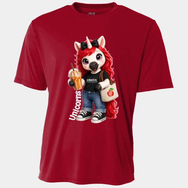 Unicorn Mascot 02-506 - Adult Cooling Performance Short Sleeve Tee Thumbnail