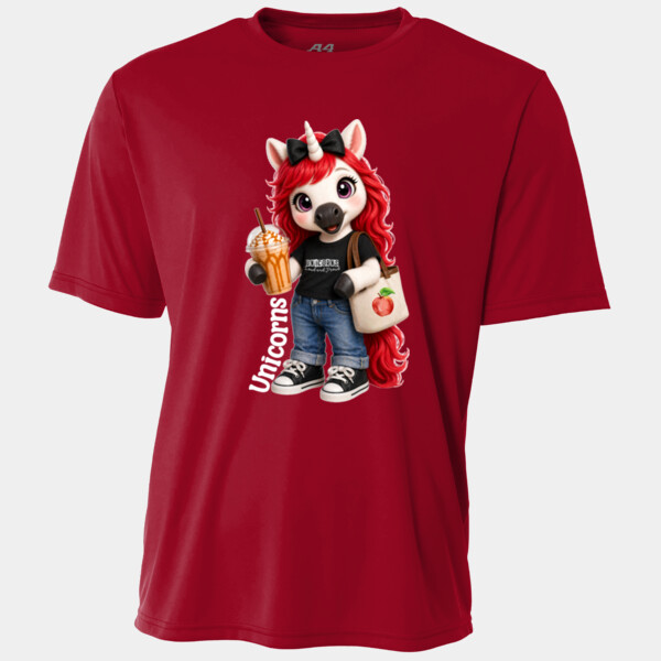 Unicorn Mascot 02-506 - Adult Cooling Performance Short Sleeve Tee Thumbnail