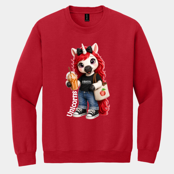 Unicorn Mascot 02-506 - Heavy Blend Crewneck Sweatshirt Thumbnail
