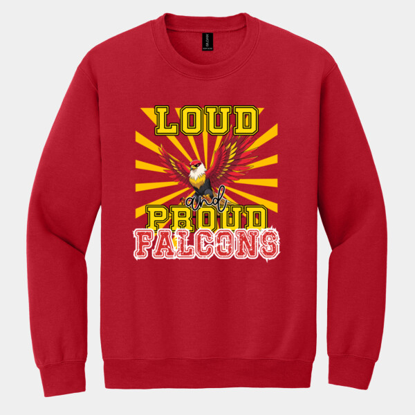 Loud & Proud Falcons 02-603 - Heavy Blend Crewneck Sweatshirt Thumbnail