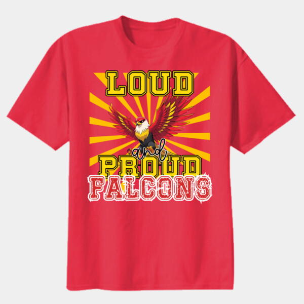 Loud & Proud Falcons 02-603 - Youth Heavy Cotton 100% Cotton T Shirt Thumbnail