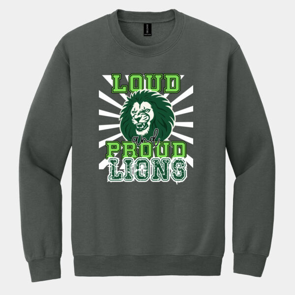 Loud & Proud Lions - Heavy Blend Crewneck Sweatshirt Thumbnail