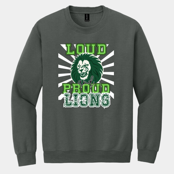 Loud & Proud Lions - Heavy Blend Crewneck Sweatshirt Thumbnail