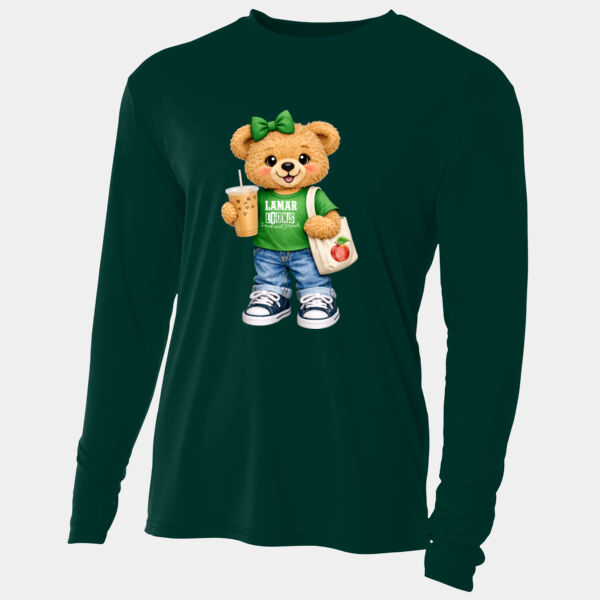Lamar Lions Bear Mascot 04-205 - Adult Cooling Performance Long Sleeve Tee Thumbnail