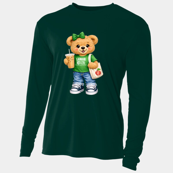 Lamar Lions Bear Mascot 04-205 - Adult Cooling Performance Long Sleeve Tee Thumbnail