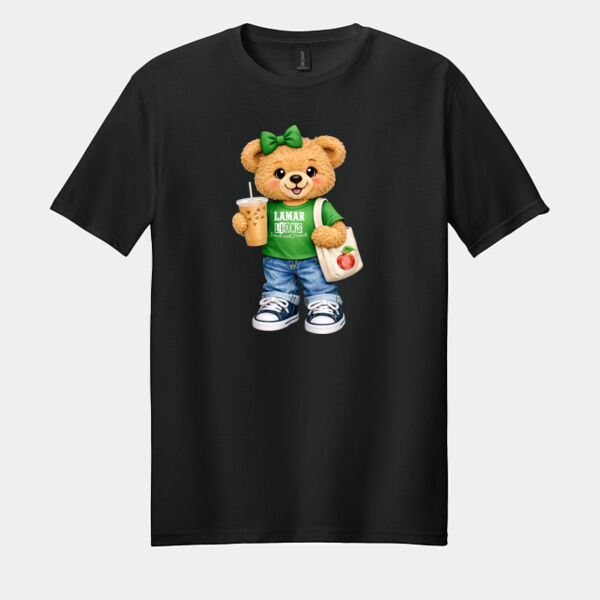 Lamar Lions Bear Mascot 04-205 - Adult Softstyle ® T Shirt Thumbnail