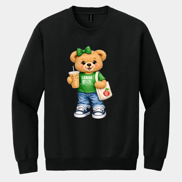 Lamar Lions Bear Mascot 04-205 - Heavy Blend Crewneck Sweatshirt Thumbnail