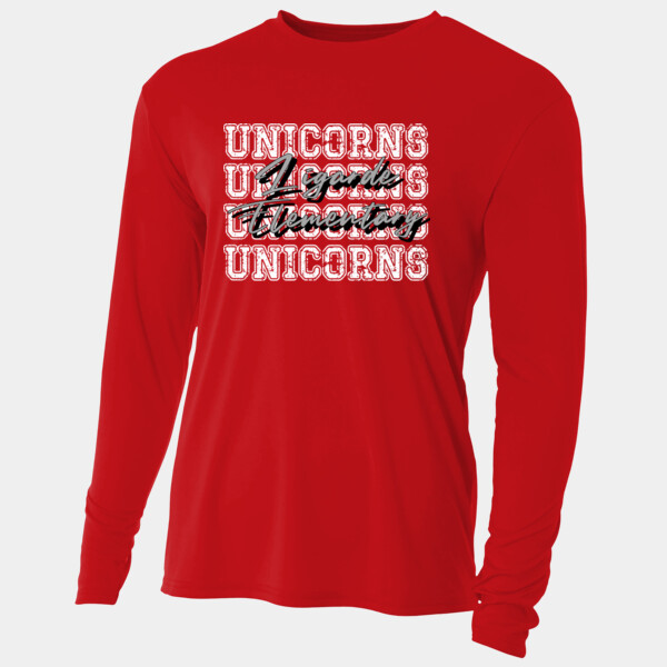 Unicorns 4X Grey 02-903 - Adult Cooling Performance Long Sleeve Tee Thumbnail