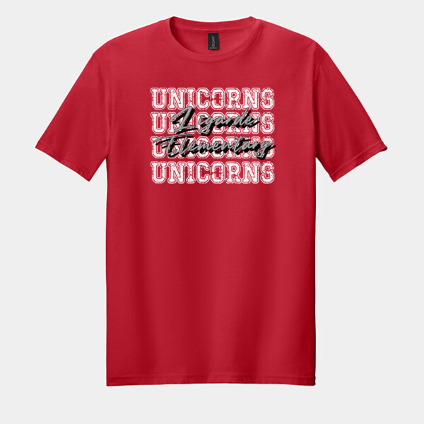 Unicorns 4X Grey 02-903 - Adult Softstyle ® T Shirt Thumbnail