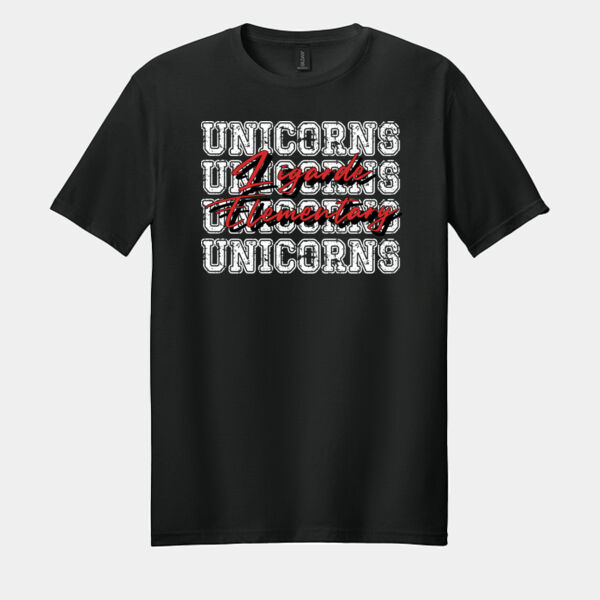 Unicorns 4X Red 02-904 - Adult Softstyle ® T Shirt Thumbnail