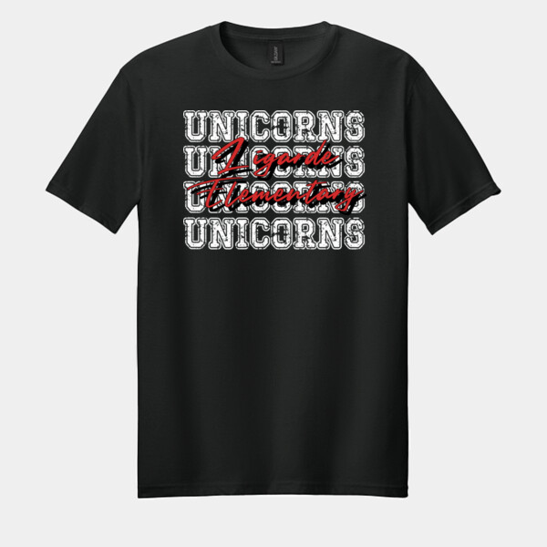 Unicorns 4X Red 02-904 - Adult Softstyle ® T Shirt Thumbnail